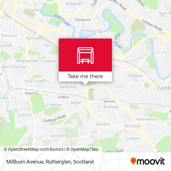 Millburn Avenue, Rutherglen map