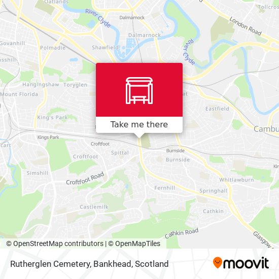 Rutherglen Cemetery, Bankhead map