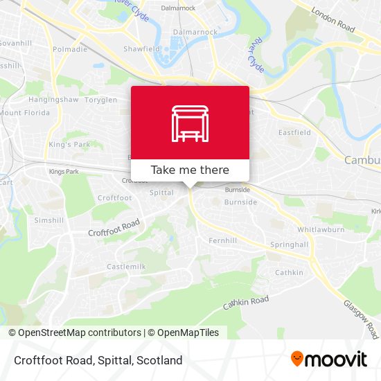 Croftfoot Road, Spittal map
