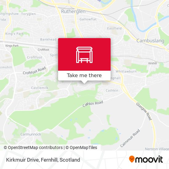 Kirkmuir Drive, Fernhill map