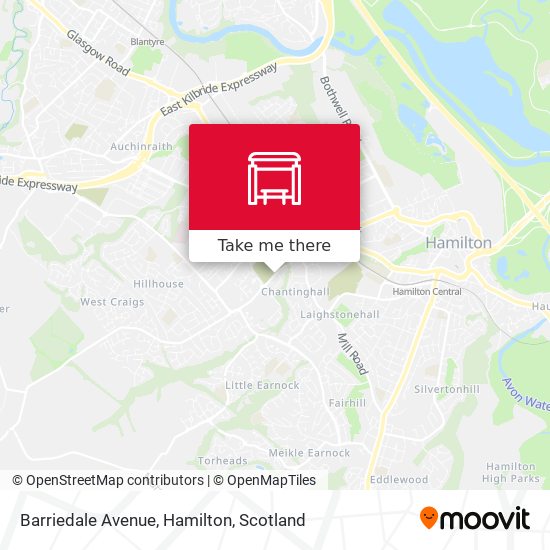 Barriedale Avenue, Hamilton map
