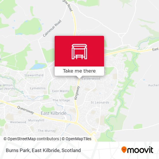 Burns Park, East Kilbride map