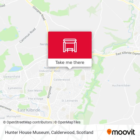 Hunter House Museum, Calderwood map