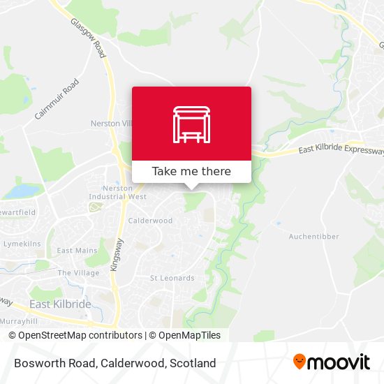 Bosworth Road, Calderwood map