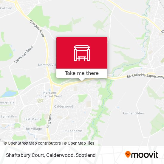 Shaftsbury Court, Calderwood map