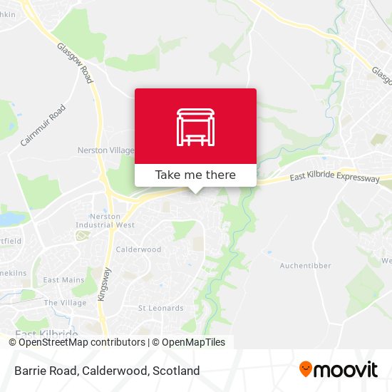 Barrie Road, Calderwood map