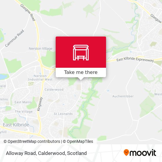 Alloway Road, Calderwood map