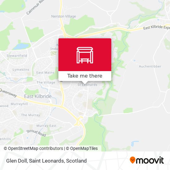 Glen Doll, Saint Leonards map