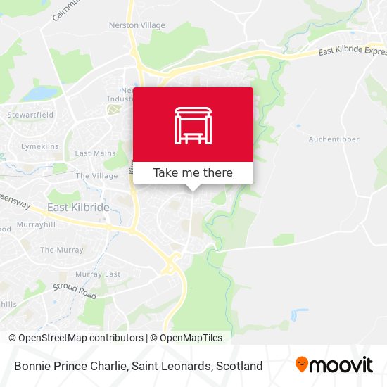 Bonnie Prince Charlie, Saint Leonards map