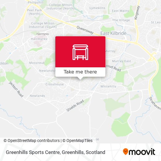 Greenhills Sports Centre, Greenhills map