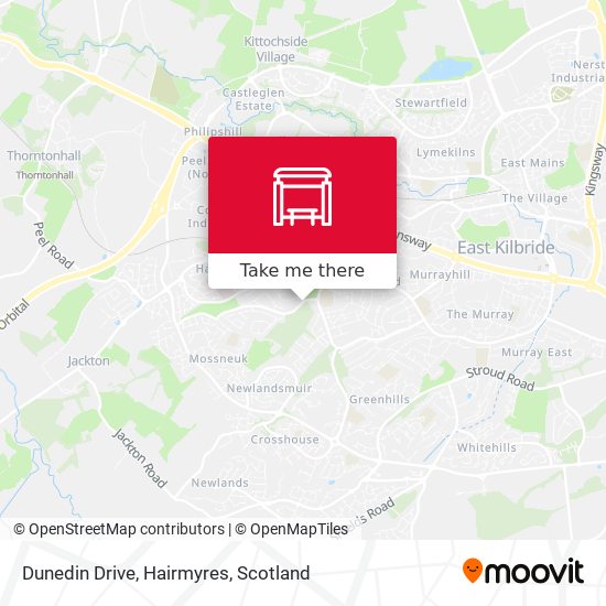Dunedin Drive, Hairmyres map