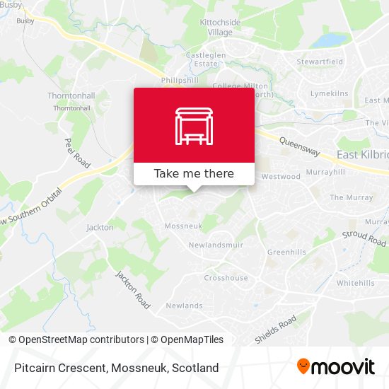 Pitcairn Crescent, Mossneuk map