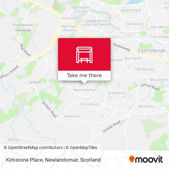 Kirkstone Place, Newlandsmuir map