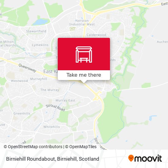 Birniehill Roundabout, Birniehill map