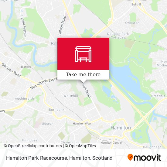 Hamilton Park Racecourse, Hamilton map