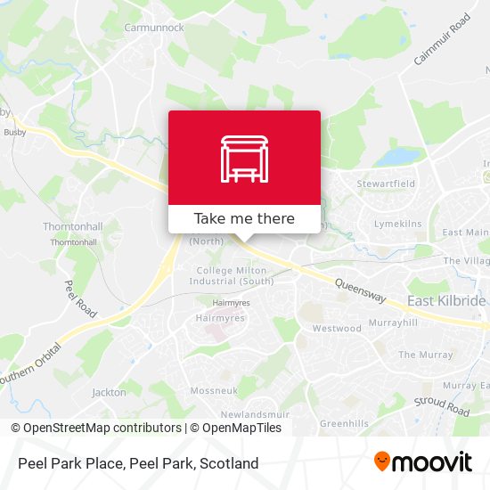 Peel Park Place, Peel Park map
