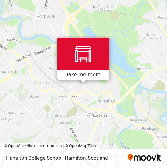 Hamilton College School, Hamilton map