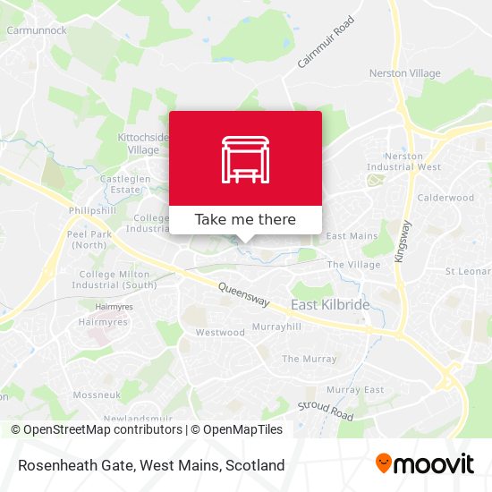 Rosenheath Gate, West Mains map