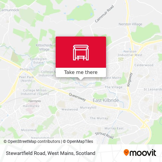 Stewartfield Road, West Mains map