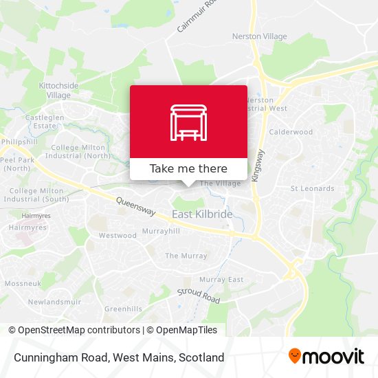 Cunningham Road, West Mains map