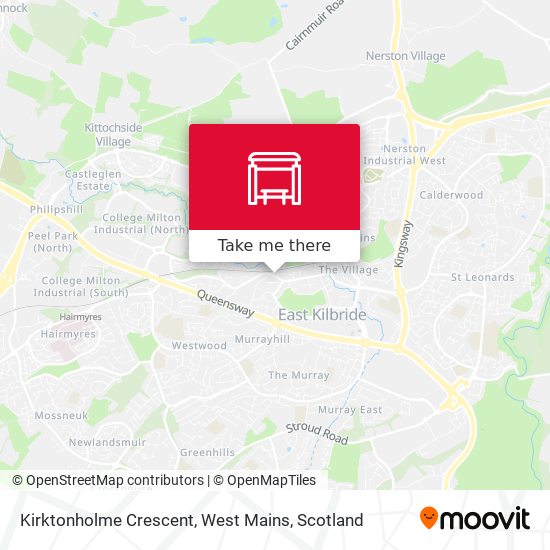Kirktonholme Crescent, West Mains map