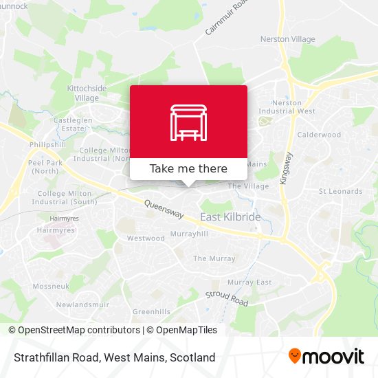 Strathfillan Road, West Mains map