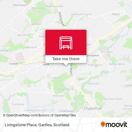 Livingstone Place, Gartlea map