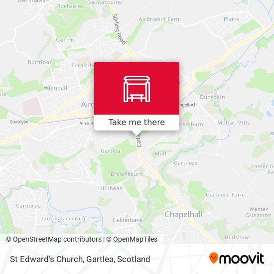 St Edward's Church, Gartlea map
