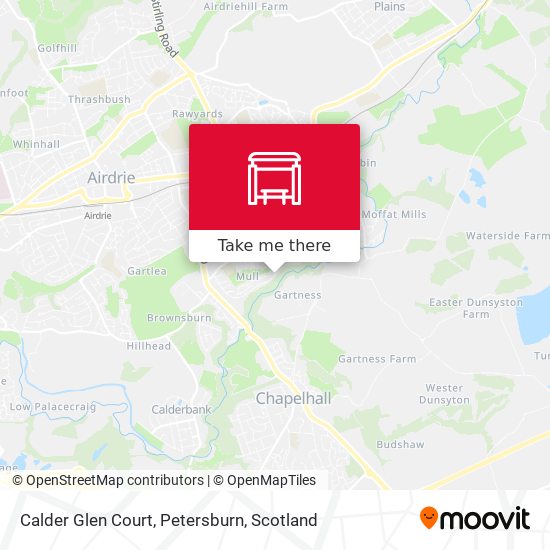 Calder Glen Court, Petersburn map