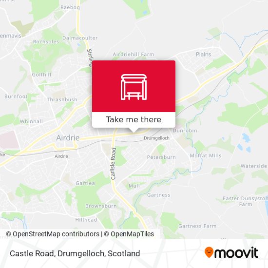 Castle Road, Drumgelloch map