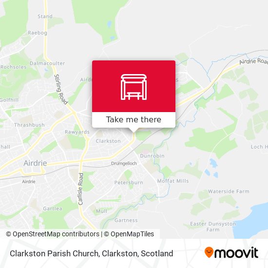 Clarkston Parish Church, Clarkston map