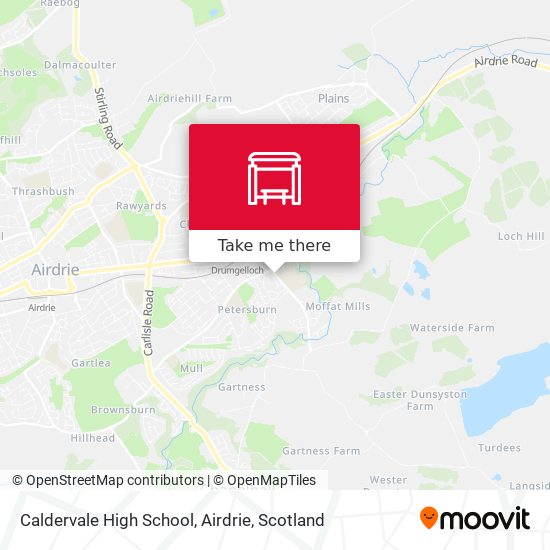 Caldervale High School, Airdrie map