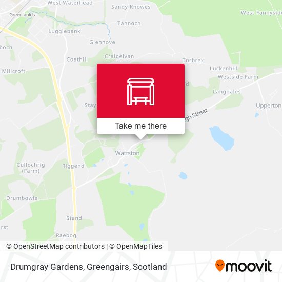 Drumgray Gardens, Greengairs map