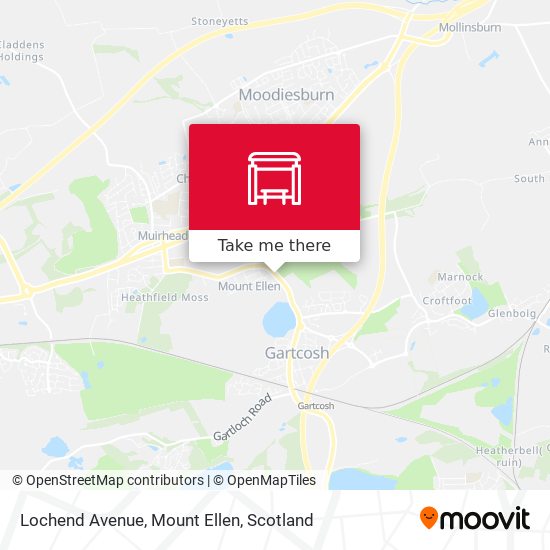 Lochend Avenue, Mount Ellen map