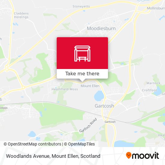 Woodlands Avenue, Mount Ellen map