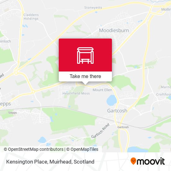 Kensington Place, Muirhead map