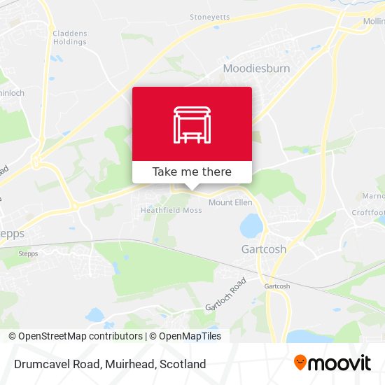 Drumcavel Road, Muirhead map