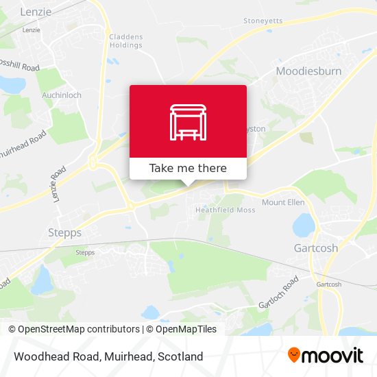 Woodhead Road, Muirhead map