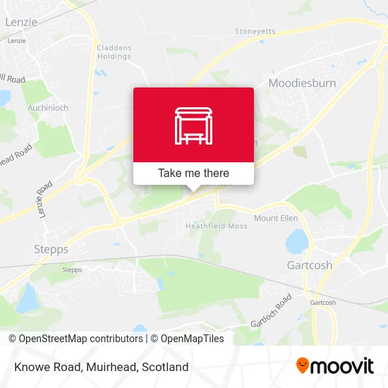 Knowe Road, Muirhead map
