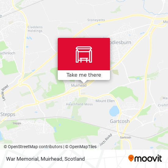 War Memorial, Muirhead map