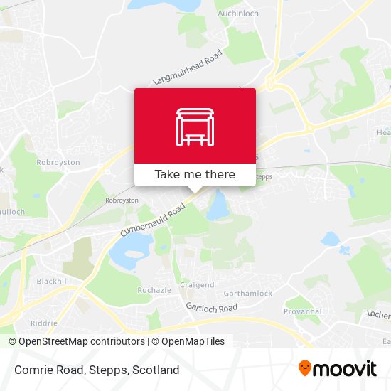Comrie Road, Stepps map