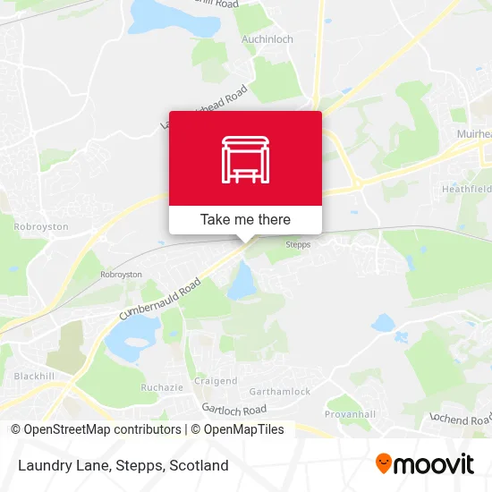 Laundry Lane, Stepps map