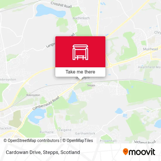 Cardowan Drive, Stepps map