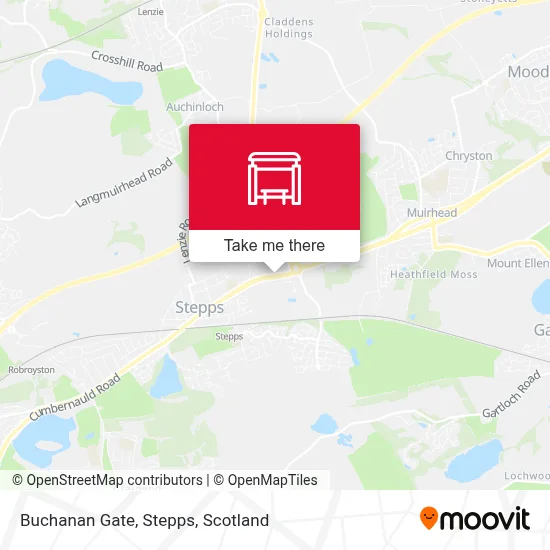 Buchanan Gate, Stepps map