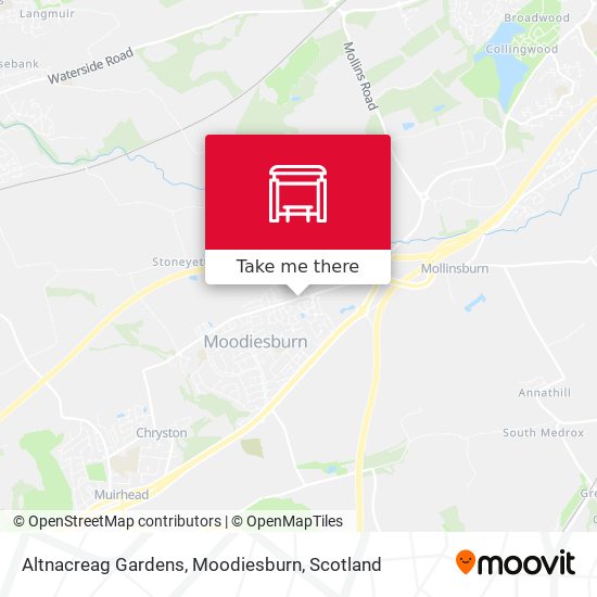 Altnacreag Gardens, Moodiesburn map