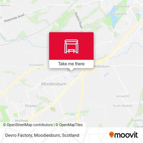 Devro Factory, Moodiesburn map