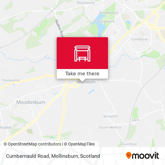 Cumbernauld Road, Mollinsburn map