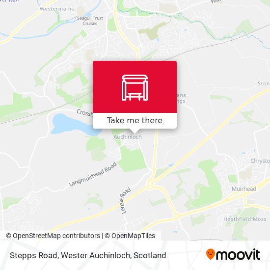 Stepps Road, Wester Auchinloch map