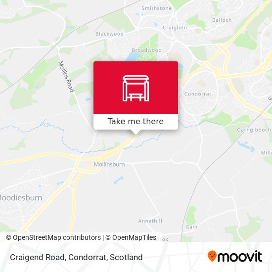 Craigend Road, Condorrat map