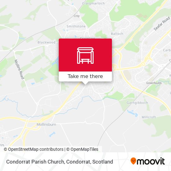 Condorrat Parish Church, Condorrat map